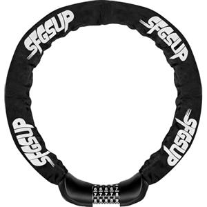 SFGSUP Lucchetto bici catena bicicletta antifurto, lucchetto per bici combinazione a 5 Cifre, combinazione in acciaio temprato Adatta anche per Cancelli/Recinzioni/Griglie/Bici Elettriche/Moto