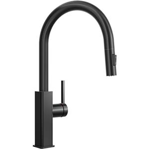 CECIPA Miscelatore Cucina Nero con Doccetta Estraibile, Rubinetto Lavello Cucina Girevole 360°, Rubinetto Cucina con Doccetta, Rubinetti con Doccia Acciaio Inox, Rubinetto Lavandino Cucina