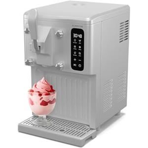 Klarstein SweetSwirl - Gelatiera 3 in 1, Macchina per Gelato, Frullati & Smoothie, Erogatore, Serbatoio: 1,5L, Display Touch, Modalità Keep Cool, Pulizia Automatica, Bianco