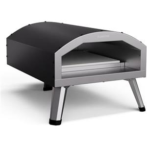 Klarstein LaFiamma - Forno Per Pizza Elettrico, 2200W, Doppio Riscaldamento, Termometro, Pietra Inclusa, Fino a 450°C, Design Compatto per Esterni, Cottura Veloce