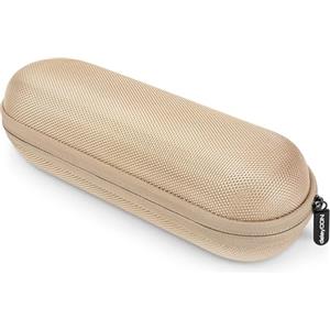 deleyCON Custodia Rigida Custodia Protettiva Custodia da Viaggio con Tasche a Rete per Spazzolini da Denti Elettrici Rasoio Pettini Articoli da Toelettatura Cosmetici - Oro Opaco
