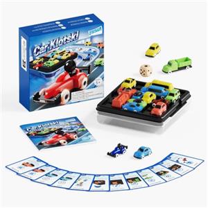 LELESUN Sblocca l'auto Klotski, gioco di puzzle scorrevole, gioco da tavolo di logica per risolvere gli ingorghi stradali, con 16 auto e oltre 100 sfide, giocattolo rompicapo STEM per 2 giocatori