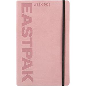 Franco Cosimo Panini EASTPAK, Agenda 2026 Ufficiale Eastpak, Agenda Settimanale 12 Mesi Large, con 192 Pagine, Elastico, Tasca Portatutto, Segnalibro, Planner Mensile, Calendario 2026 e 2027, Formato 13 x 21 cm, Mauve