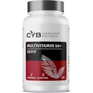 CYB Complete your Body CYB Multivitaminico 50+ completo A-Z con luteina e Q10, 120 compresse