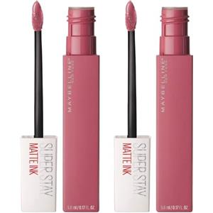 Maybelline New York SuperStay Matte Ink Tinta Labbra a Lunga Tenuta 16h e Asciugatura Rapida Finish Matte Vellutato Colore 15 Lover - 2 Cosmetici