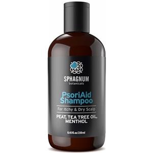 Sphagnum Botanicals Shampoo per Psoriasi e Dermatite Seborroica | Torba, olio di tea tree e mentolo leniscono il prurito del cuoio capelluto. Senza catrame di carbone, antiforfora