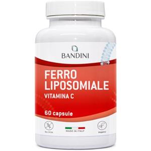 Bandini® Ferro Liposomiale Complex 30 mg - con Vitamina C, Acido Folico | B12, B6 e A - Alta Biodisponibilità e assorbimento, contro Stanchezza e Affaticamento - 60 Capsule per 2 mesi