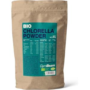 GymBeam Clorella BIO in Polvere 250g, Chlorella Vulgaris, Ricca di Proteine Vegetali, Vitamine B2, B3, B12, D e Ferro, Supporta la Detossinazione del Corpo, la Salute di Ossa e Denti