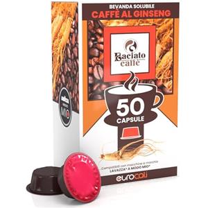 Baciato Caffè Cialde Compatibili con Lavazza a Modo Mio Linea Desiderio Ginseng Bevanda Solubile - Confezione da 50 Capsule