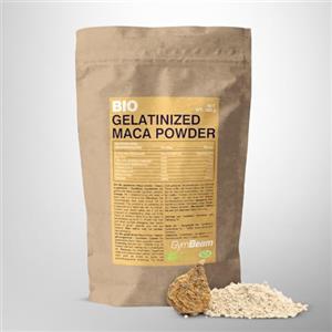 GymBeam Maca Peruviana Gelatinizzata in Polvere BIO 200g - Superfood Ricco di Composti Bioattivi, Radice di Maca, un Aiuto per Migliorare la Resilienza e Gestire lo Stress, Favorisce la Vitalità