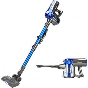 Akitas V8 Aspirapolvere Senza Fili 3 in 1, Leggero 22.2V 150W con Batteria al Litio Ricaricabile, Scopa Elettrica Senza Sacco Antiacari, Ideale per Pavimenti, Tappeti e Peli di Animali