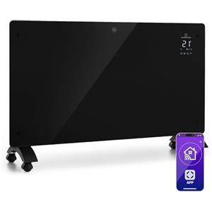 Klarstein Stufa Elettrica Basso Consumo, 2500W, Termoconvettore a Parete con Termostato, Termosifone Calorifero Riscaldamento Smart