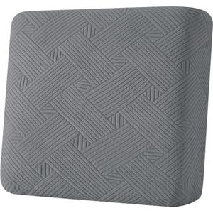 YSTELLAA Copriseduta Divano Elasticizzato, 1 Posto, Grigio Chiaro | Copri Seduta Divano Antiscivolo, Copridivano Con Cuscini Separati, Fodera Lavabile Per Divano