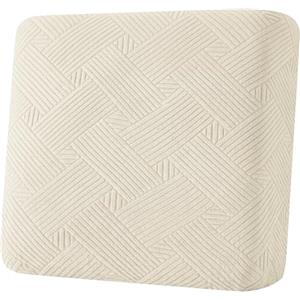 YSTELLAA Copriseduta Divano Elasticizzato, 1 Posto Grande, Beige | Copri Seduta Divano Antiscivolo, Copridivano Con Cuscini Separati, Fodera Lavabile Per Divano