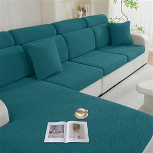 Ystyle Copriseduta Divano Elasticizzato, Copricuscini Divano Universale Lavabile, Soft Copridivano Cuscini Separati Antiscivolo (1 Posto, Verde Scuro)