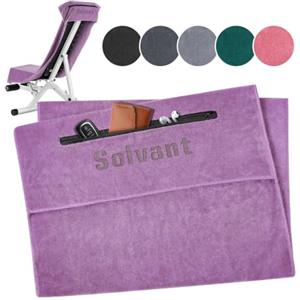 Solvant Asciugamano Palestra Microfibra 130x50 cm - Asciugatura Rapida | Telo Palestra Morbido con Tasca, Ideale per Fitness e Palestra, Asciugamano Uomo e Donna.