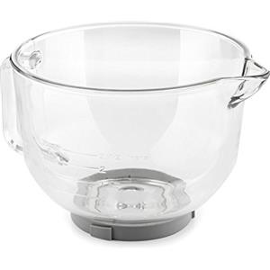 Klarstein Bella Glass Bowl - Ciotola, Ciotola in Vetro, Accessorio per Robot Da Cucina Bella 2G, 2,5 L, Indicazione Litri e Millilitri, Resistente alla Rottura