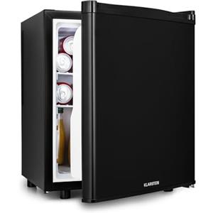 Klarstein Happy Hour Mini Frigo, Frigo Portatile da Camera, Frigorifero Piccolo Silenzioso da Ufficio, Mini Frigo Bar con Illuminazione Interna e Ripiani Rimovibili, Frigo Bar da Campeggio 5-22°C, 45L