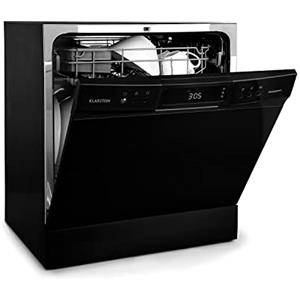 Klarstein Lavastoviglie 8 Coperti, Lavastoviglie Libera Installazione Silenziosa e Integrata con 8 Programmi di Lavaggio, Mini Piccola e Compatta, Mini per Casa e Ufficio