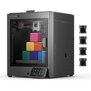 ELEGOO Centauri Carbon Stampante 3D Dimensioni di Stampa 256×256×256mm | CoreXY 500mm/s con Autocalibrazione, Ugello a 320°C e Telecamera Integrata, Pronta per Stampare Subito