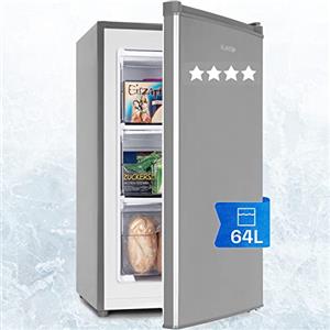 Klarstein Congelatore Piccolo a Cassetti ad Alta Efficienza Energetica, Mini Congelatore Piccolo da Camera e Ufficio, Mini Freezer con Vassoio per Ghiaccio, Freezer, 64L