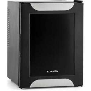 KLARSTEIN Mini Frigo da Camera, Frigo Portatile da Camera, Frigorifero Piccolo da Ufficio, Mini Frigo Bar da Camera con LED, Ripiani Rimovibili Mini Frigo Portatile Campeggio e Skin Care 5-15°C, 33L