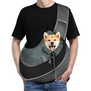 AUYAO Borsa da Viaggio per Cani, Regolabile Borsa da Trasporto per Cani Piccoli, Trasportino da Passeggio per Cane, con Tasche, Marsupio per Cane/Gatto Fino a 5 KG, per Passeggiata e all'Aria Aperta