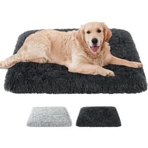 Aomig Cuscino per Cani Taglia Media/Grande, Cuccia Cane Interno, Tappetino per Animali di Peluche Morbida, Cuscino per Cani Multiuso con Peluche Lungo, Imbottitura Soffice, Lavabile