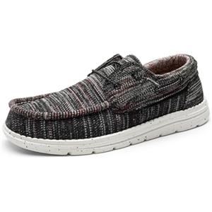 Bruno Marc Mocassini Slip-on Uomo con Lacci Elastici | Design alla moda con punta a mocassino e fodera in tessuto, peso leggero di 6,3 oz per scarpa