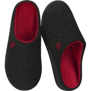 Misolin Pantofola Uomo Calde Ciabatte Casa Invernali in Memory Foam | Toma effetto lana, Calzata Ampia, Morbide & Comode Slippers, Lavabile in Lavatrice, Antiscivolo, Interno/Esterno, Regali