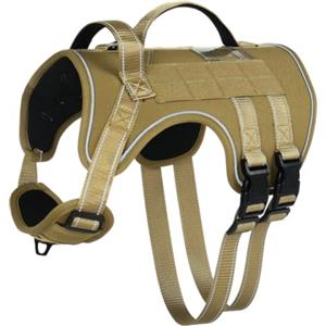 AYESY Pettorina Cane Antifuga Pettorina ad H per cani di media 68-90cm L | Pettorina Cane Taglia con Aperto sul Collo Maniglia Rinforzata e Bande Riflettenti regolabile per Passeggiate e Addestramento