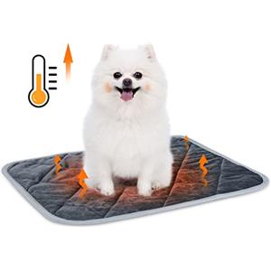 Nobleza Tappetino Autoriscaldante Gatti e Cani 60x45 cm, Caldo Lavabile | Coperta riscaldante domestici animali senza elettricità, pad caldo antiscivolo, termica letto stuoia per cuccia invernale