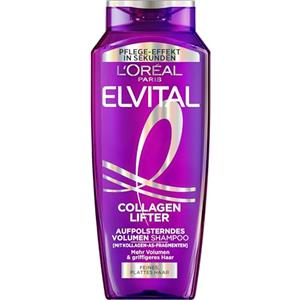 L'Oreal Paris L'Oréal Paris Elvital Collagen Lifter Shampoo Volume, pulizia ristrutturante con frammenti di collagene-AS, per capelli fini e piatti, effetto lifting duraturo alla radice, 300 ml