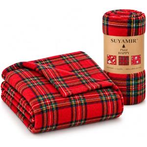 Suyamir Plaid Natalizio in Pile Morbido 130x160 cm,Coperta Calda per Divano e Letto | Morbido, caldo, leggero, stile natalizio, Idea Regalo di Natale