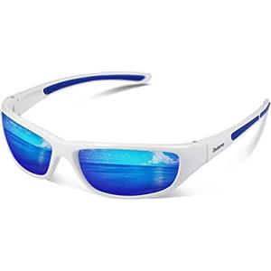 Duduma Sport Occhiali da Sole Polarizzati Ideale per lo Sci Golf Corsa Ciclismo Super Leggero per Occhiali da Sole Uomo Donna TR8116