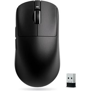 ATK VXE Dragonfly R1 N Mouse Gaming Wireless -Nero | Ultraleggero 53 g, Sensore PAW3395 SE, 18.000 DPI, 1.000 Hz, Batteria 150 h, 3 modalità 2.4G/Bluetooth/Cablato, per PC/Mac