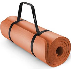 TRESKO® Tappetino per Yoga 185 x 60 cm e 190 x 100 cm Pilates Tappeto Ginnastica Fitness Aerobica NBR