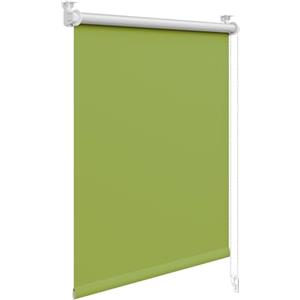 WOLTU Tenda a Rullo Interni Oscurante Senza Fori, 50x160 cm, Verde | Rivestimento Argentato Termoisolante, Protezione Solare, per Finestre e Porte, Larghezza Tessuto 46 cm