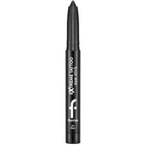 Flormar Extreme Tattoo Gel Eyeliner & Eyeshadow Stick - Penna ombretto in gel rotante con temperamatite integrato - Altamente pigmentato per un trucco occhi opaco - 001 - onice - 1,4 g