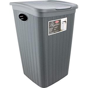 Stefanplast Portabiancheria Elegance 50 Litri Grigio, 50lt