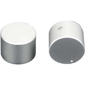 HWWW 1 pz chitarra manopola di controllo del volume in alluminio amplificatore potenziometro maniglia diametro 30mm altezza 22mm(Silver)