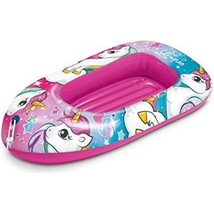 Mondo Toys - Unicorn Boat - Canotto con Base Gonfiabile , Gommone per Bambini, Misura 112 cm - PVC Termosaldato Resistente - 16938