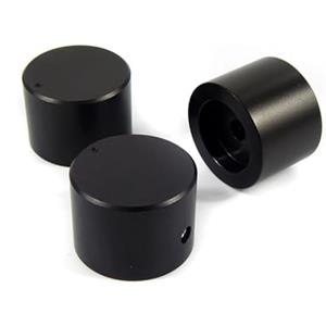 HWWW 1 pz chitarra manopola di controllo del volume in alluminio amplificatore potenziometro maniglia diametro 30mm altezza 22mm(Black)