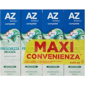Az Ricerca AZ Dentifricio Complete Plus Freschezza Delicata Menta Leggera 4x65 ml | 4x65 ml