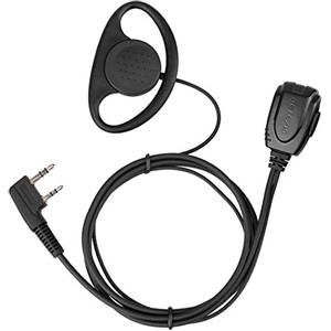Retevis RE3224 Cuffia Walkie Talkie 2 Pin Tipo-D Auricolare Compatibile con Ricetrasmettitore RT22 RT24 RT27 RT15 RT5 RT28 Baofeng UV-5R BF-888S Kenwood OCDAY ESYNiC (1 Pezzo)