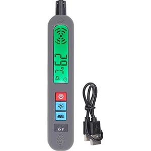 Telituny Rilevatore Fughe di Gas G1, Metano e Propano, LCD, Ricaricabile USB | Campionamento ogni secondo, avvisi acustici e vibrazione, display retroilluminato e indicazione della temperatura ambiente.