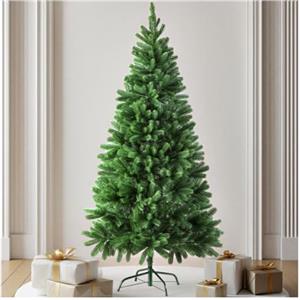 tectake® Albero di Natale Artificiale Premium, Albero di Natale Verde Base in acciaio, Aspetto Naturale, Facile da Pulire, Montaggio Rapido, Peso 5,5 kg - Verde - Premium - 180 cm / 742 Rami Folti