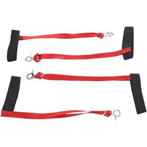Gdfnmogo Guinzaglio da polso per guanti da sci, confezione da 4 corde | Previene la perdita dei guanti, cordino elastico sicuro, colori rosso e nero, include fibbia di ricambio, facile fissaggio