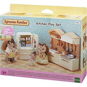 Sylvanian Families - Set Cucina Completo con Oltre 36 Accessori Dettagliati e Mobili per Casa delle Bambole - Modello 5341
