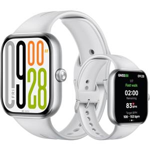 XIAOMI Redmi Watch 5, Smartwatch con display AMOLED 2.07, Chiamate Bluetooth, Autonomia 24 giorni, Resistenza Acqua 5 ATM, Monitoraggio Frequenza Cardiaca e SpO2, Sistema GNSS integrato, Argento